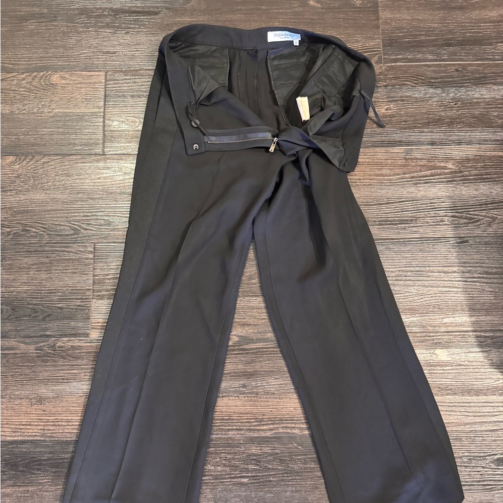 Yves Saint Laurent Black Flare Pants